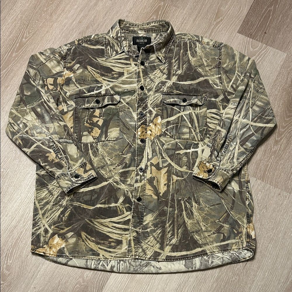 Vintage Redhead Duck Camouflage Button Up Shirt